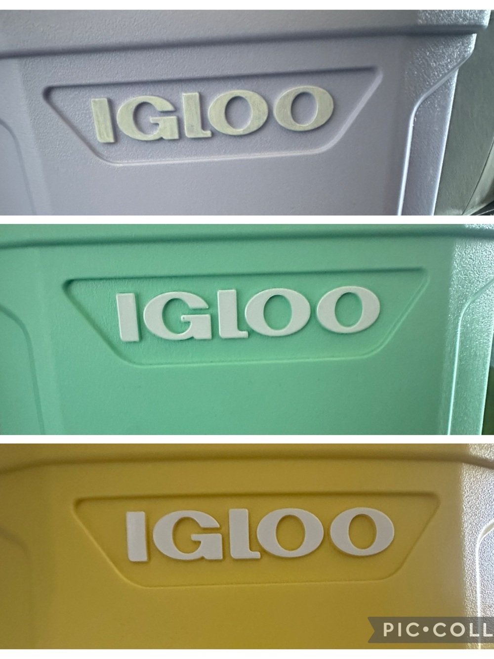3 Gently used 16 QT Colorful Outdoor Coolers on wheels! Buy bundle or separate!